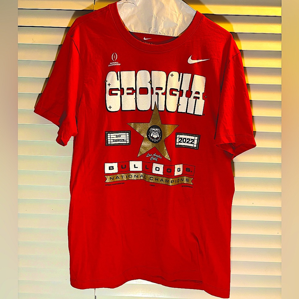 UGA University of Georgia 2022 Football National Championship Short Sleeve Tee